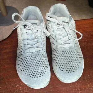 Blue gray suede NoBull trainers